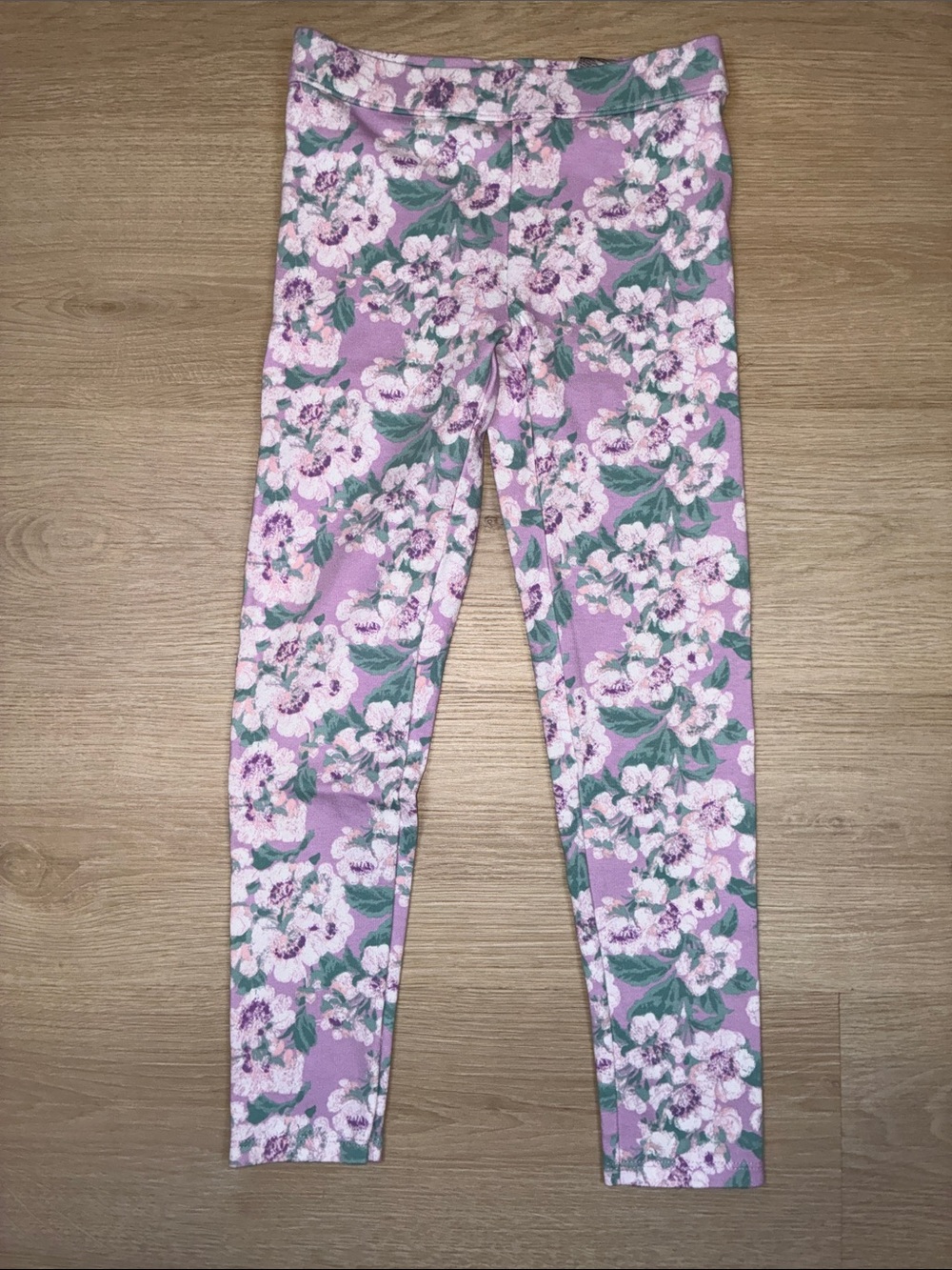 Janie and Jack Lavender Floral Print Leggings